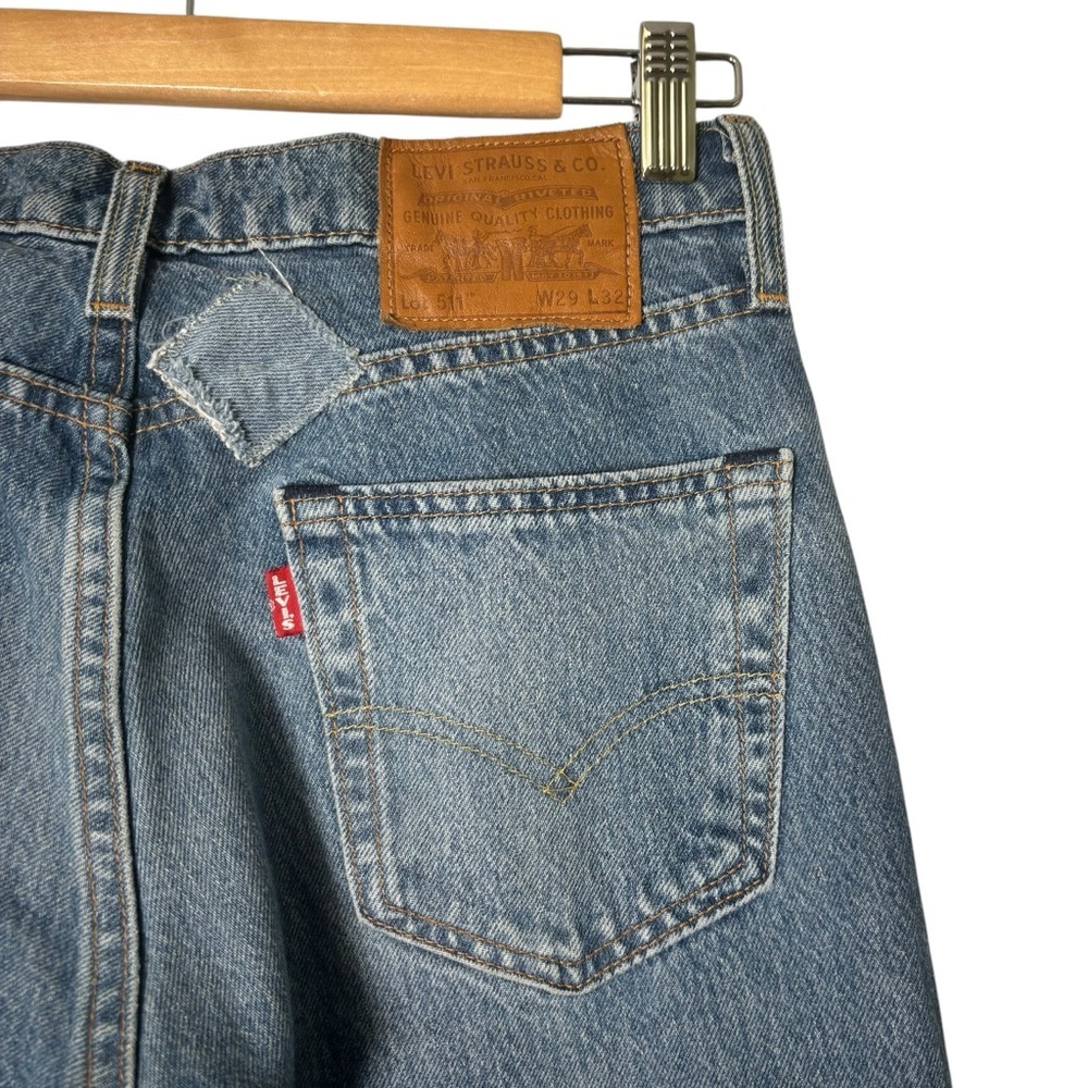 Levi’s Women’s 511 Premium Patchwork Denim Jeans- Size 27 - Picture 8 of 11